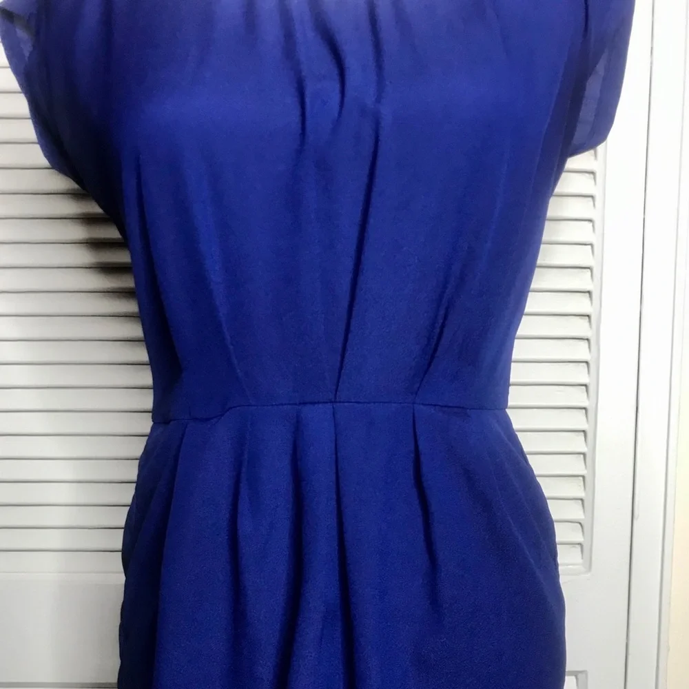 Vintage BeBop Blue Laser Cut Dress - Size Small - Picture 2 of 4